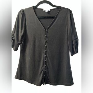 Calvin Klein Black Button Down Blouse